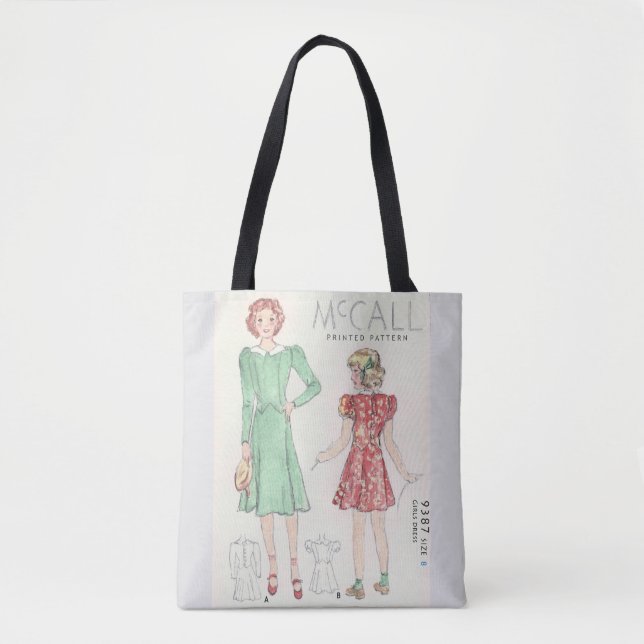 Retro Chic Tote Bag Tasche (Vorderseite)