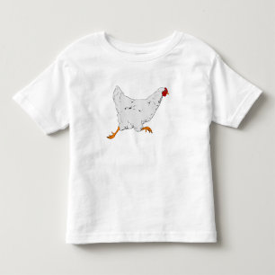 RETRO CHICKEN UND EGG TODDLER PESONALISIERTER T - KLEINKIND T-SHIRT