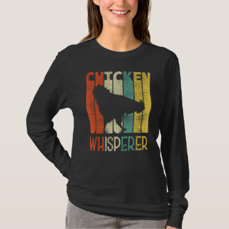 Retro Chicken Whisperer Funny Bauer Hühner T-Shirt