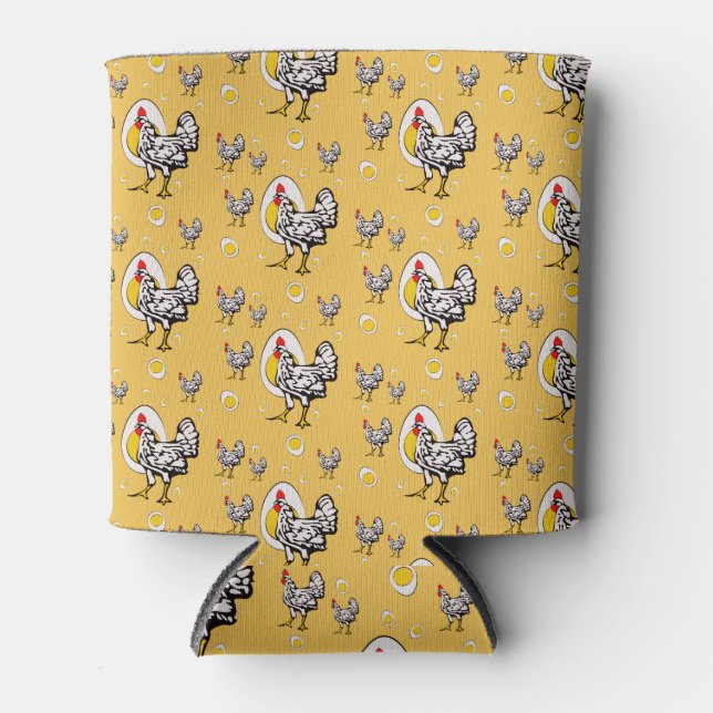 Retro Chickens Dosenkühler (Vorderseite)