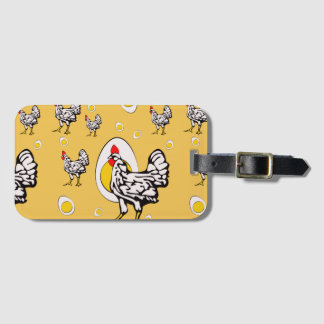 Retro Chickens Gepäckanhänger