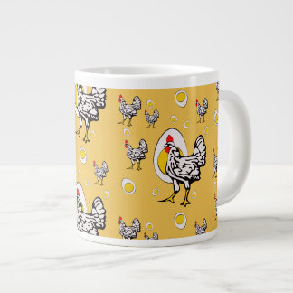 Retro Chickens Jumbo-Tasse