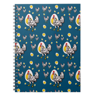 Retro Chickens Notizblock
