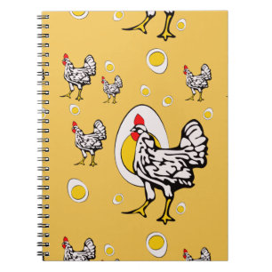 Retro Chickens Notizblock