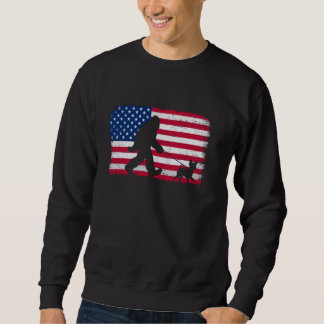 Retro Chihuahua 4. Juli US-amerikanische Flagge Pa Sweatshirt