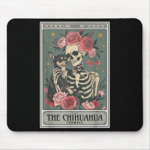 Retro Chihuahua Hundeliebhaber Der Mond Halloween Mousepad
