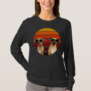 Retro Chihuahua mit Sonnenbrille Hund T-Shirt