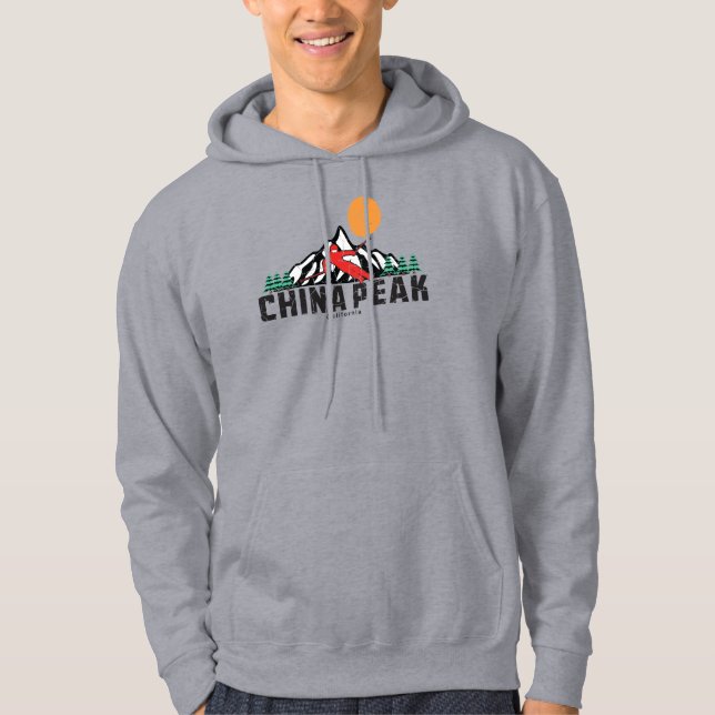 Retro China Peak Ski Hoodie (Vorderseite)