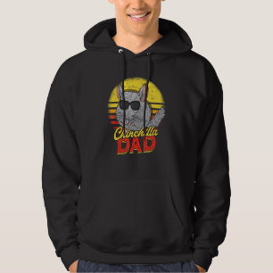 Retro Chinchilla Vater Pet Rodent Chinchilla Eigen Hoodie