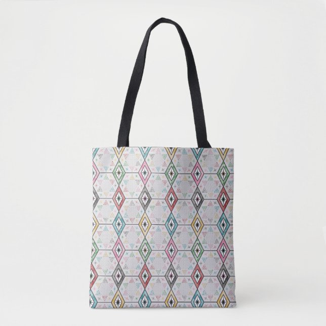 Retro-chinesische Schachbrett Tasche (Vorderseite)