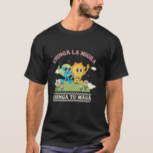 Retro Chinga La Migra Chinga Tu Maga Long Sleeve T-Shirt