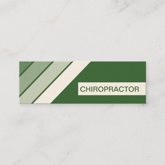 Retro CHIROPRACTOR Mini Visitenkarte (Vorderseite)