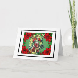 RETRO CHRISTMAS ANGEL CHRISTMAS Card Karte