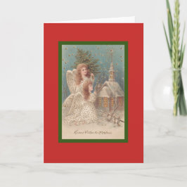 RETRO CHRISTMAS ANGEL CUSTOM Card Karte