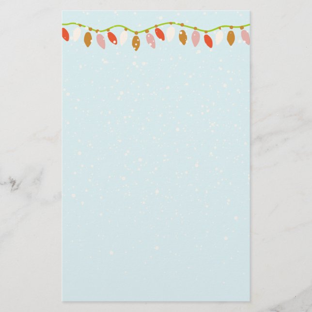 Retro Christmas Briefpapier (Vorderseite)