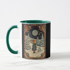 Retro Christmas Bygone Era Snowszene Tasse