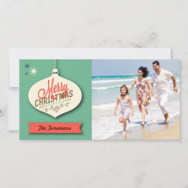 Retro Christmas Card Feiertagskarte