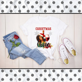 Retro Christmas Cheer Pinup T-Shirt