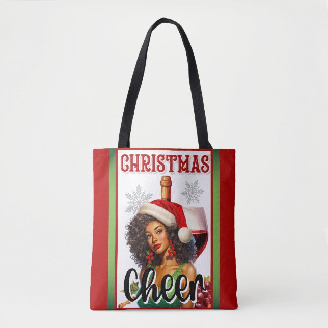 Retro Christmas Cheer Pinup Tasche (Vorderseite)