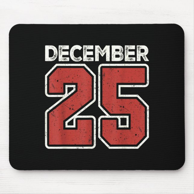 Retro Christmas December 25 Xmas Matching For Men  Mousepad (Vorne)