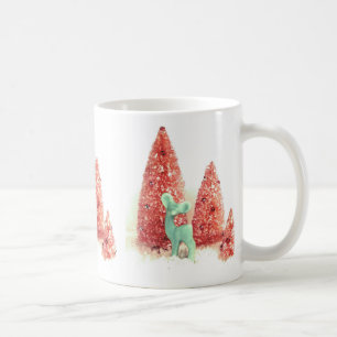 Retro Christmas Deer Kaffeetasse