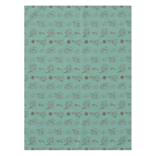 Retro Christmas Hot Cocoa Holiday Kawaii Muster Tischdecke