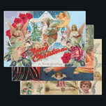 RETRO CHRISTMAS IMAGES Wrapping Paper Set 3 Geschenkpapier Set<br><div class="desc">CHRISTMAS COLLAGE RETRO IMAGE CHRISTMAS GIFT WRAPPINGWRAPPINGWRAPPING PAPIER SHEET SET VON 3 VERSCHIEDENEN DESIGNSCUSTOMIZABLEUNIQUE COLLAGE DESIGNER CHRISTMAS GIFT WRAPPING</div>