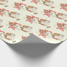 Retro Christmas Kitten und Puppy