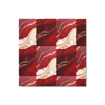 Retro Christmas Marble Elegance – Premium Wrapped 