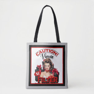 Retro Christmas No Filter Pinup Tasche