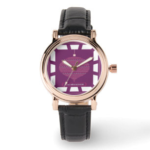 Retro Christmas Ornament femmes montre
