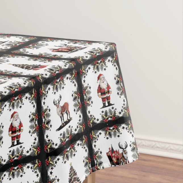 Retro Christmas Pattern Tischdecke (Beispiel)