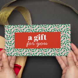 RETRO CHRISTMAS RED BERRIES GREEN BLÄTTER BESONDER