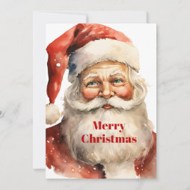 Retro Christmas Santa Claus Feiertagskarte