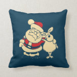 Retro Christmas Santa und sein Reindeer Buddy Kissen<br><div class="desc">Feierliche Weihnachten Weihnachten im Retro-Stil gemacht. Der Weihnachtsmann und einer seiner geliebten Rentiere,  ihre Arme um einander herum in einer freundlichen Pose.</div>