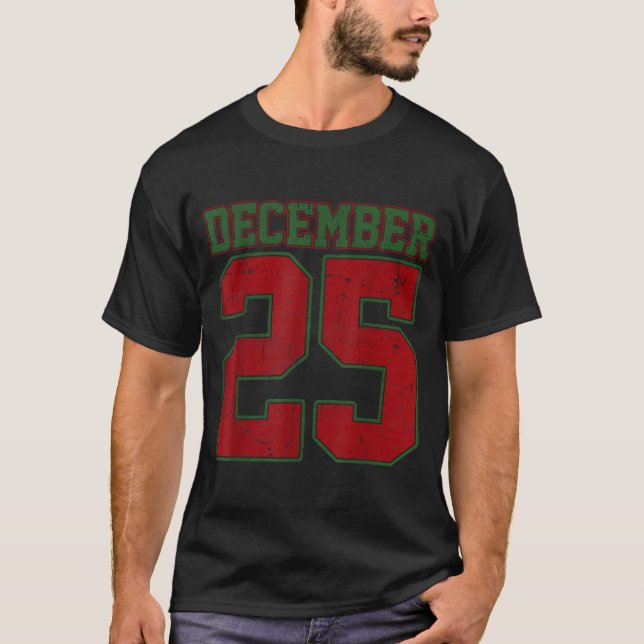 Retro Christmas Shirts Men Women December 25 Xmas  (Vorderseite)