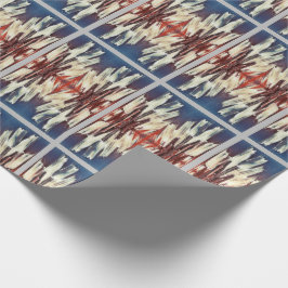 Retro Christmas Snowflake Sweater Geschenkpapier