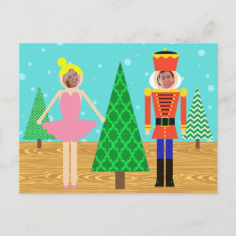 Retro Christmas Toy Parade Foto Postkarte