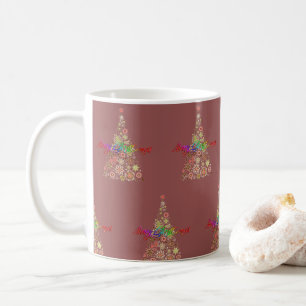 Retro Christmas Tree Coffee Tasse