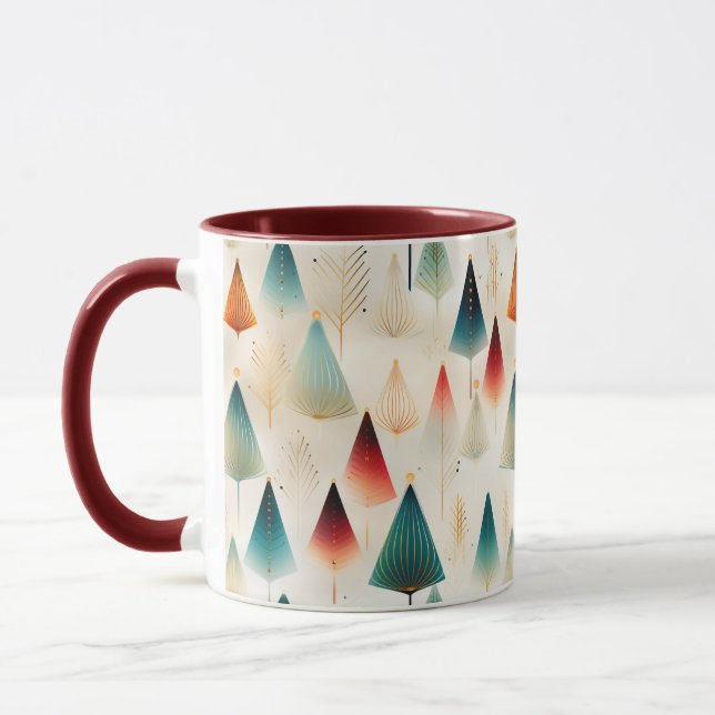 Retro Christmas Tree Tasse (Links)
