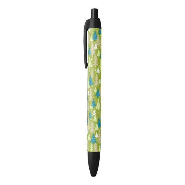 Retro Christmas Trees Pen Kugelschreiber (Oberseite (Vertikal))