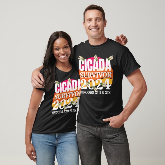 Retro CICADA SURVIVOR 2024 Broods XIII T-Shirt (Unisex)