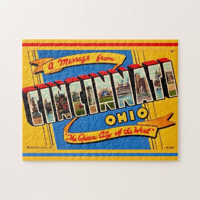 Retro Cincinnati Gruß (Horizontal)