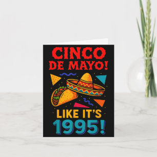 Retro Cinco de Mayo mexikanische Party Karte