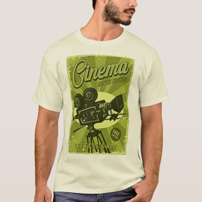 Retro Cinema: Movie Nights T-Shirt (Vorderseite)