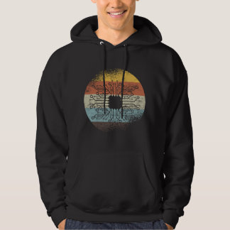 Retro Circuit Board Electronic Engineer Electricia Hoodie
