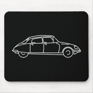 Retro Citroen DS 19 der Haifisch Mousepad