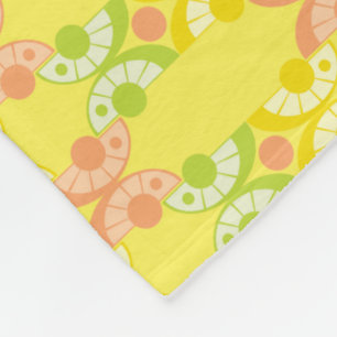 Retro Citrus Fleece Blanket (3 Größen)