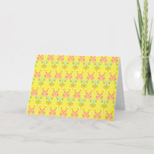 Retro Citrus Grußkarte Feiertagskarte