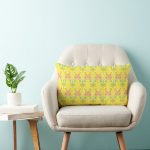 Retro Citrus Lumbar Pillow Lendenkissen